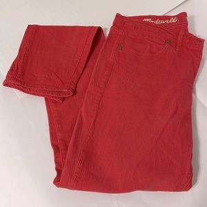 Red skinny skinny jeans